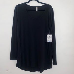 BNWT Black XL Lynnae Long Sleeve Top